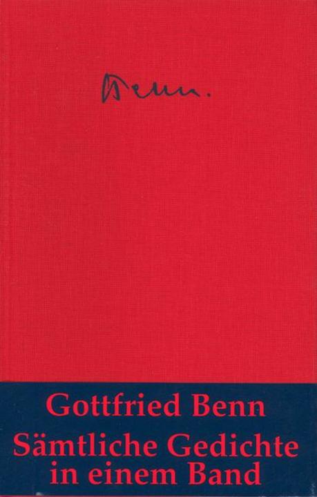 Produktbild Sämtliche Gedichte (Deutsch, Gottfried Benn, 1998)