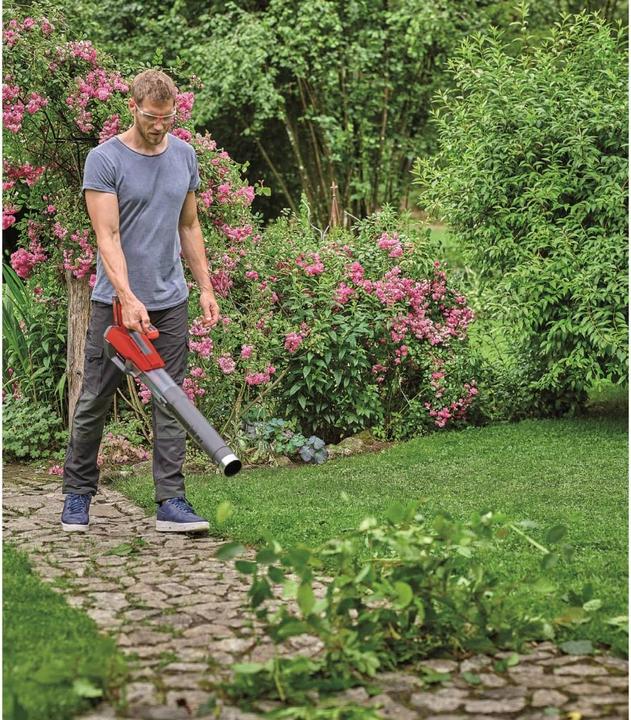 Immagine prodotto Einhell GP-LB 18/200 Li E-Solo PowerX-Change (Batteria ricaricabile, Soffiafoglie)