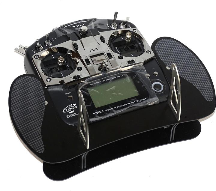 Produktbild AHLtec Senderpult Futaba T10J Black mit Standard Senderpultbügel, ohne Handauflagen