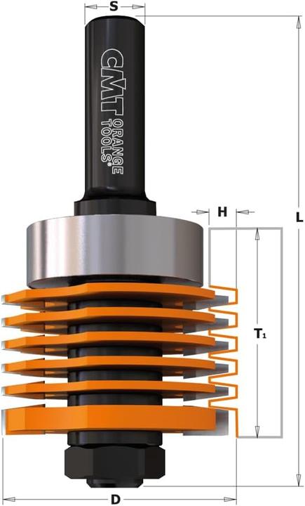 Actual product image CMT 900.606.11 Glue cutter with spindle 12 mm