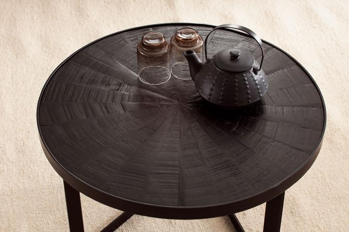 Image du produit FineBuy Table basse FB95741 Métal Noir (58 x 58 x 40 cm)