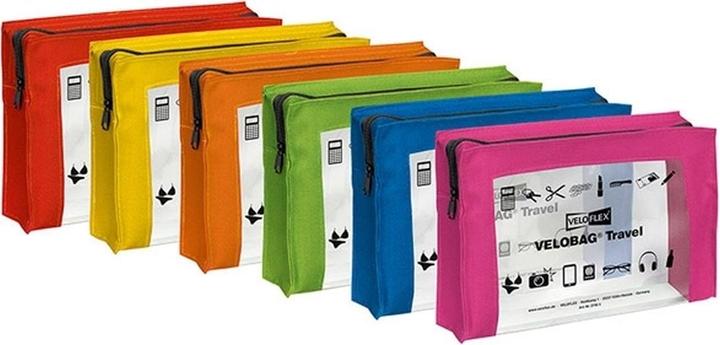 Produktbild Veloflex Reissverschlusstasche Velobag Travel A5 farbig sortiert (A5, 1 x)
