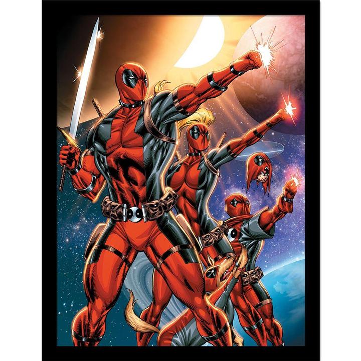 Image du produit Deadpool - Poster encadré CORPS ACTION POSE (40 x 30 cm)