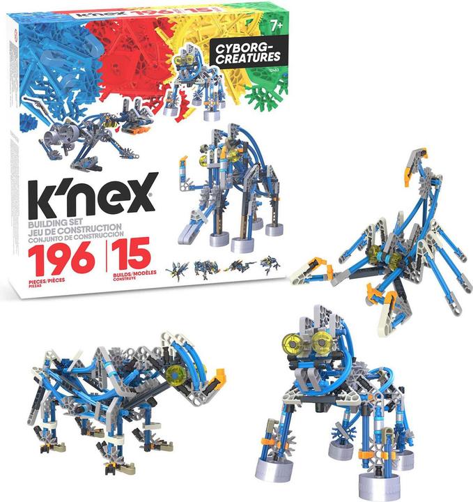 Produktbild K'Nex Cyborg Creatures 15 Modelle, 196 Stück.