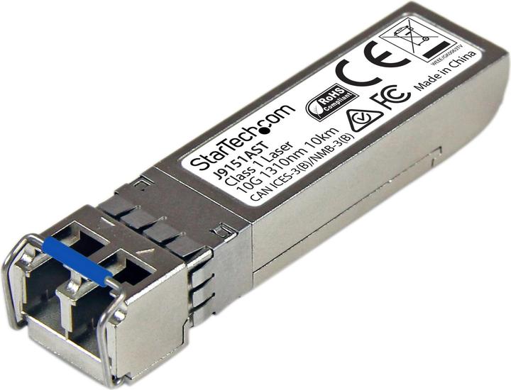 Actual product image StarTech 10 Gigabit LWL SFP+ transceiver module - HP J9151A compatible - SM LC with DDM - 10km - 10GBase-LR