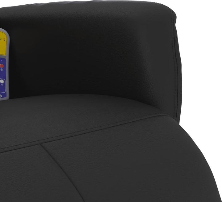 Immagine prodotto VidaXL Sedia da massaggio con poggiapiedi in similpelle nera, colore