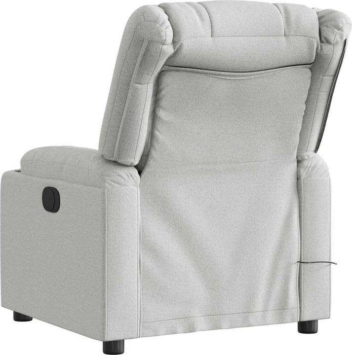 Actual product image VidaXL Massage chair cloud grey fabric