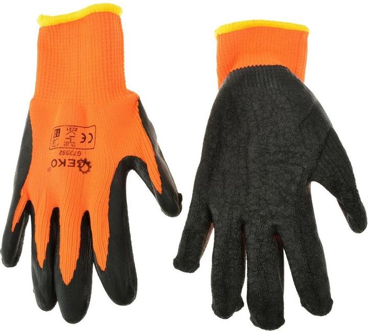 Actual product image GEKO Winter work gloves size 9 orange (9)