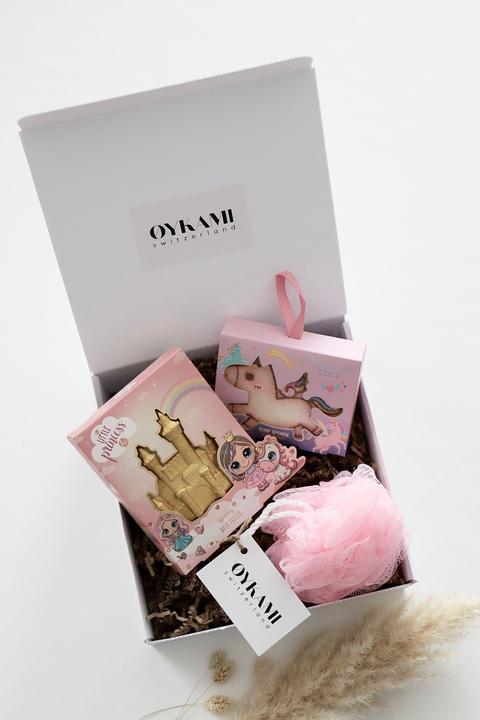 Oykami Geschenkbox Mädchen "Schloss und Einhorn" (Körperpflegeset)