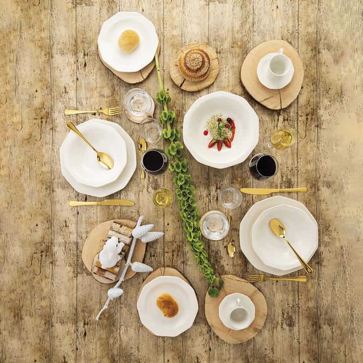 Produktbild Churchill Salatschüssel Artic aus Keramik Weiss Porcelaen (Ø 27,5 cm) (3 Stück) (27.50 cm, 3 x)