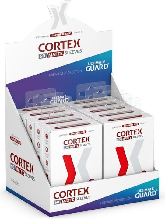 Image du produit Ultimate Guard 60 pochettes Cortex Sleeves format japonais Rouge Mat