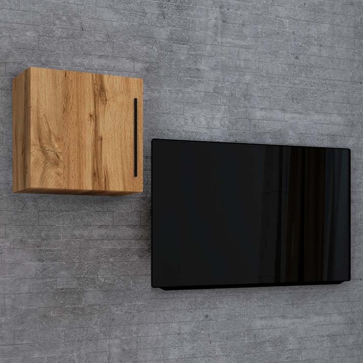 Produktbild VCM Holz Wandregal Hängeregal Wandschrank Wandwürfel Würfel Ablage Arila M (50 x 30 x 50 cm)
