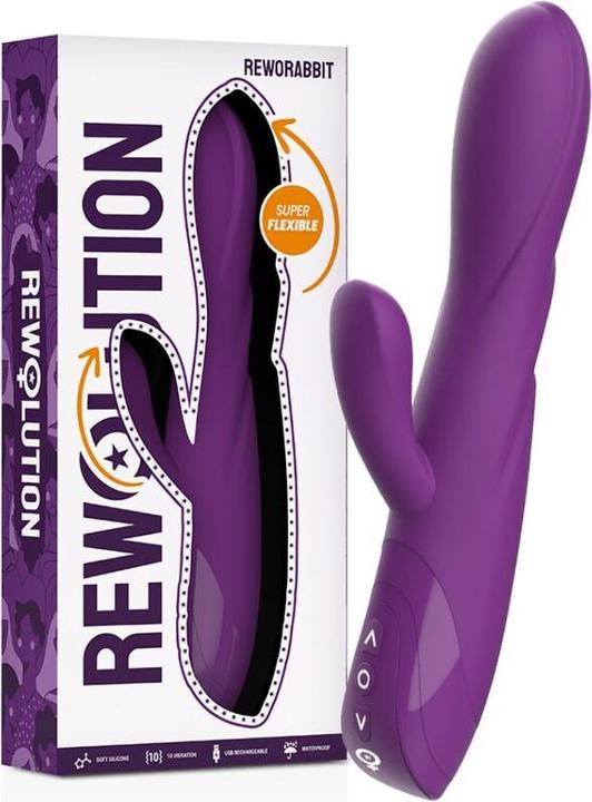 Actual product image Rewolution Reworabbit Flexible Vibrator With Rabbit