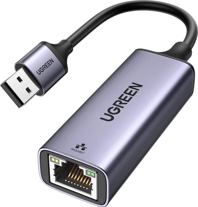 Ugreen Ethernet Adapter (USB, RJ45 Gigabit Ethernet (1x))
