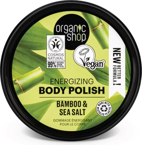 Immagine prodotto Organic Shop Polvere organica di sale marino di bambù per il corpo Pasta Do Cia?a Na Bazi (250 ml)