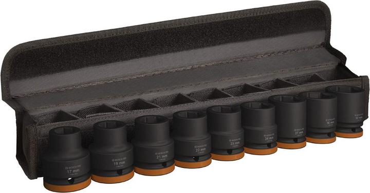 Bosch Professional Zubehör Set di prese PRO Impact (19 mm, 32 mm, 23 mm, 22 mm, 17 mm, 30 mm, 21 mm, 27 mm, 24 mm)