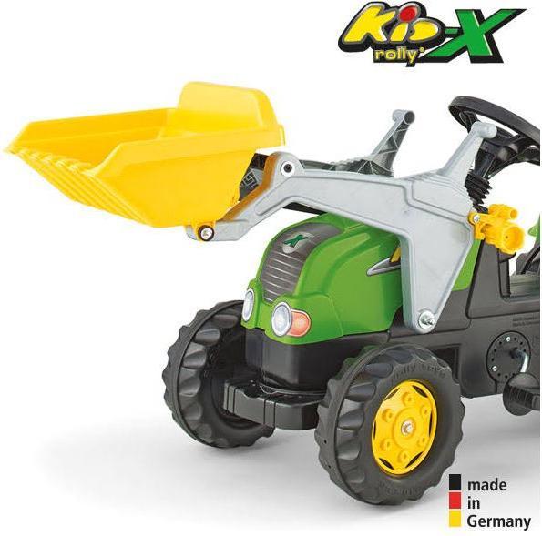 Image du produit Rolly Toys tracteur rollyKid-X avec chargeur et remorque