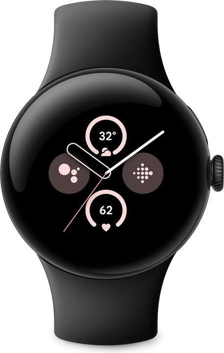 Google Pixel Watch 2 LTE hoesje Obsidiaan actief bandje (41 mm, 4G)