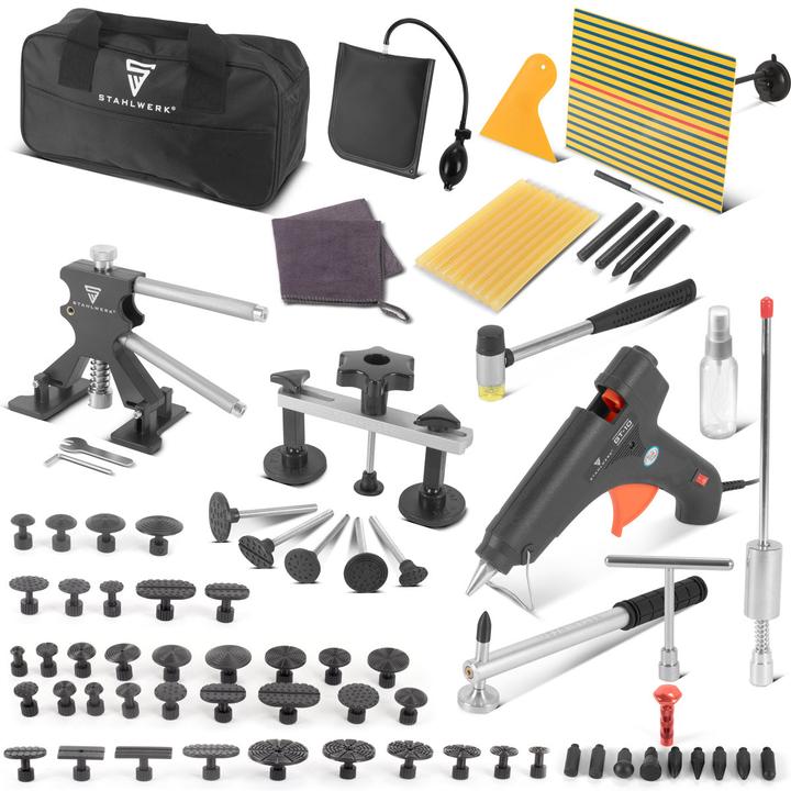 Image du produit Stahlwerk Kit de débosselage 83 pièces pour réparation de voiture smart