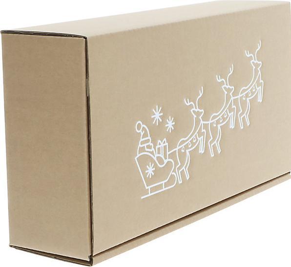 Produktbild kaiserkraft Flaschen-Geschenkkarton Rentiere (3 x)