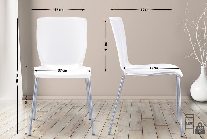 Actual product image CLP Chair MIO, white