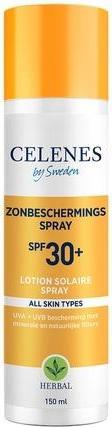 Actual product image Celenes By Sweden Organic Dry Touch Sunscreen Spf30 - 150ml (Suntan cream, SPF 30, 150 ml)