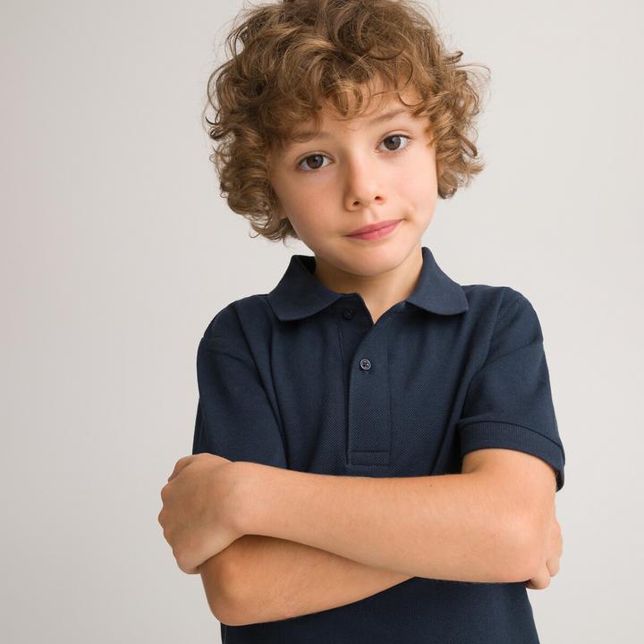 Actual product image La Redoute Collections Poloshirt mit kurzen Ärmeln (92)