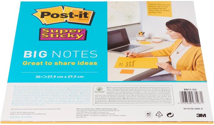 Image du produit Post-it Super Sticky grand format (28 x 28 cm)