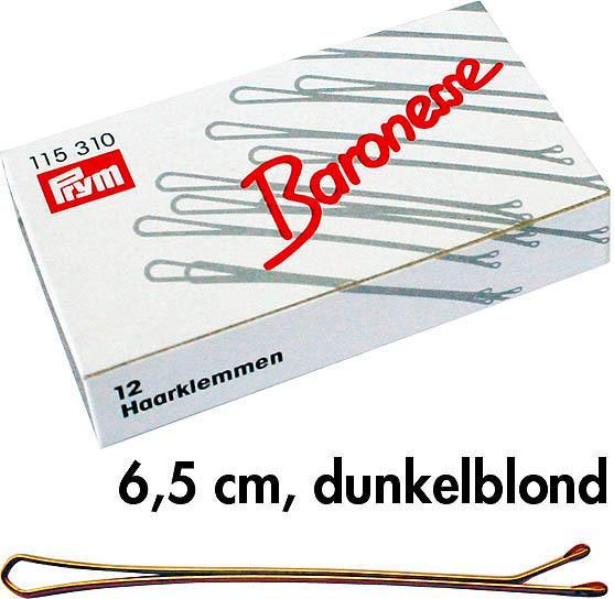 Baronesse Klemmen 120er Box 6,5cm dunkel (12 Stk.)