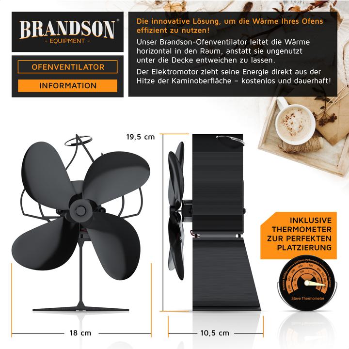 Actual product image Brandson Chimney fan