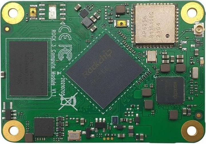 Actual product image Allnet Radxa CM3 Model A Rock3 RK3566 Compute module 8GB RAM /32GB EMMC, Wifi+BT, RM116-D8E32W2