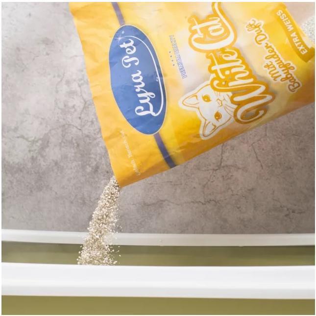 Produktbild Lyra Pet White Cat Katzenstreu mit Babypuderduft (Klumpend, Parfümiert, 27 kg)