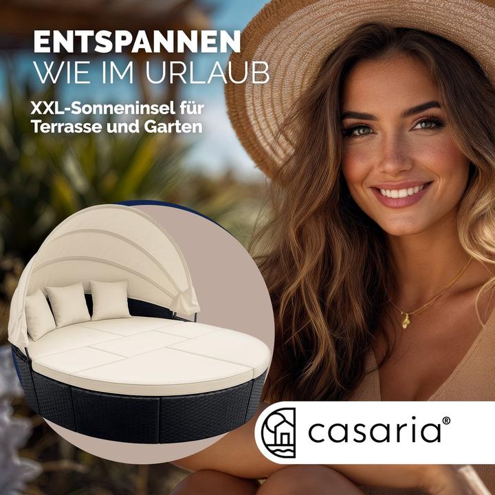 Produktbild Casaria Poly Rattan Sonneninsel
