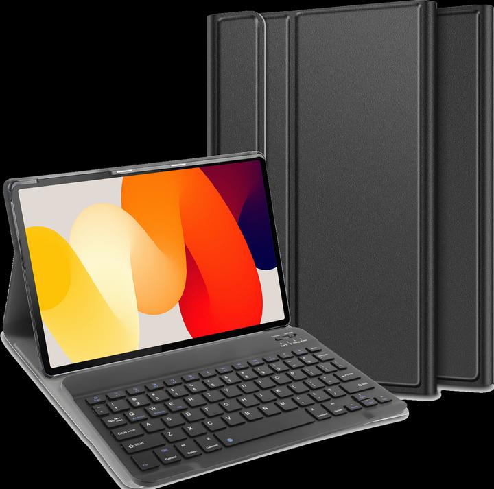 Actual product image Cazy Keyboard Case Compatible with Xiaomi Redmi Pad SE - Protective Case with Magnetic Detachable (Eng. Int., Xiaomi Redmi Pad SE)