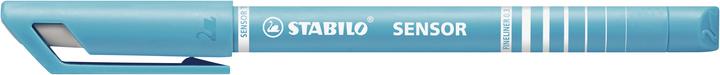 Produktbild STABILO SENSOR F Finliner mit gefederter Spitzer (Lila, Blau, Grün, Rosa, 4 x)