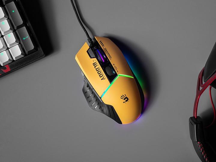 Actual product image A4Tech Mouse BLOODY W95Max USB Sports Lime (Cable)