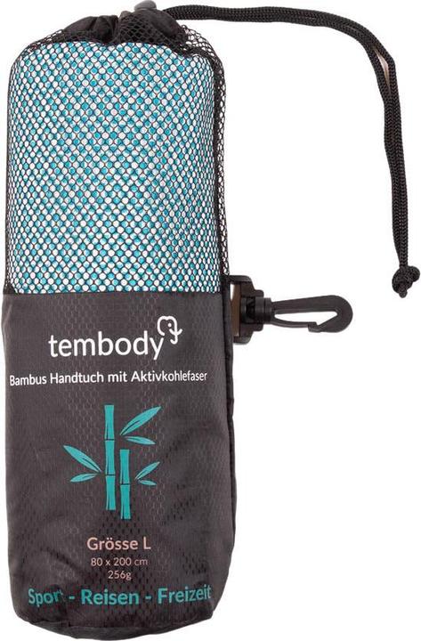 Actual product image Tembo Tembody Bambus Reisehandtuch Türkis L