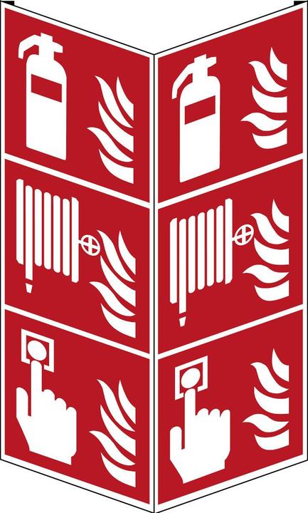 Produktbild Brady ISO 7010 PIC F001/F002/F005 B-455 Feuerlöscher, Feuerlöschschlauch und Brandmelder - ISO 7
