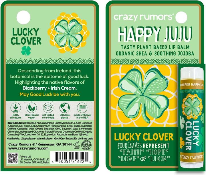 Actual product image Crazy Rumors Lucky Clover Lip Balm (Balm, 0.50 ml)