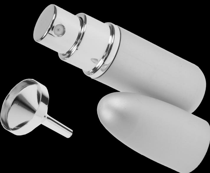 Immagine prodotto Nebulizzatore tascabile argento per 4 ml + imbuto argento in confezione regalo (4 ml)