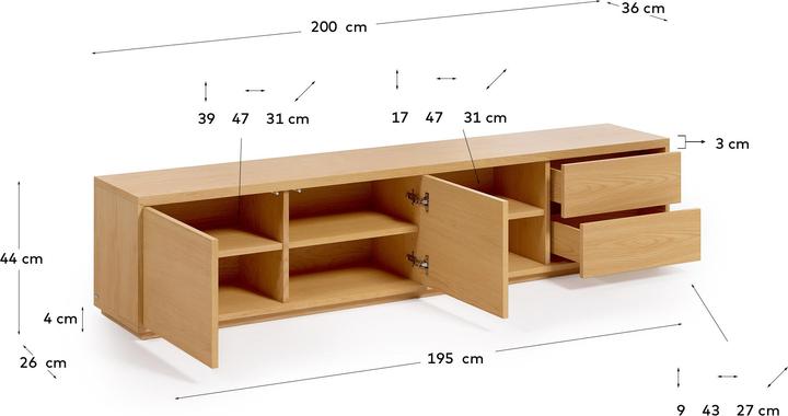 Image du produit Kave Home Abilen (36 x 200 cm)