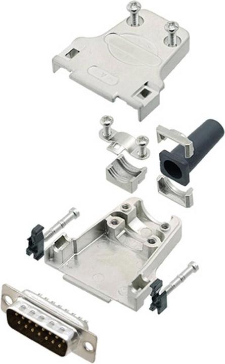 Produktbild Tru Components TCDTZF15DMPK 7709752 D-SUB Stiftleisten-Set 180 ° Polzahl (num):