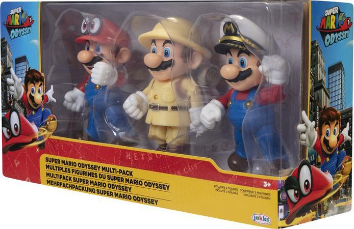 Image du produit Nintendo Figurines Super Mario Lot de 3 Mario Odyssey, 10 cm