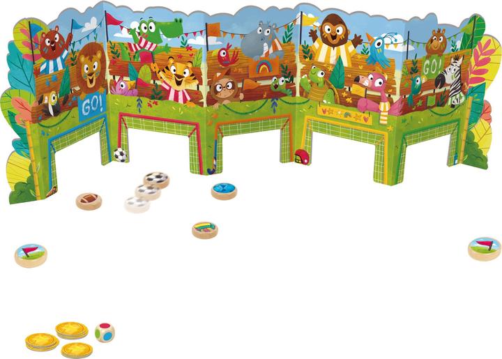 Actual product image Goula Jungle race, d/f/i from 3 years, 2-4 players, 2 games in 1 (German, French, Italian)