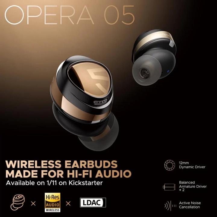 Image du produit Soundpeats Opera05 (ANC, 9 h, Sans fil)