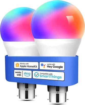 Immagine prodotto Meross Lampadina LED intelligente Wi-Fi MSL120 (B22, 9 W, 810 lm, 2 x, F)