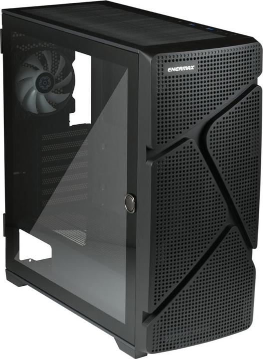 Actual product image Enermax MarbleShell MS31 ARGB (black, tempered glass) (Mini-ITX, mATX, ATX)