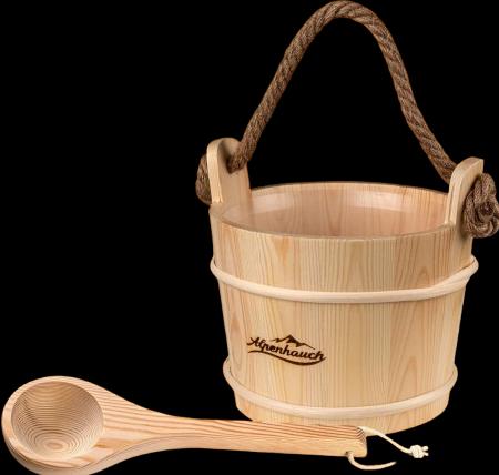 Immagine prodotto Alpenhauch Secchio per sauna con cazzuola