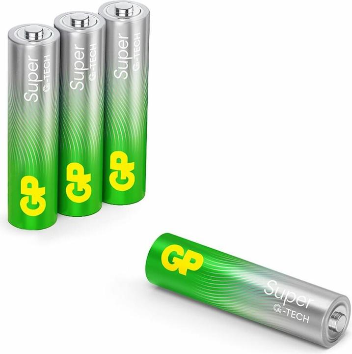 GP Batteries 1x4 GP Super Alkaline 1,5V AAA Micro LR03 Neu 03024AETA-B4 (4 Stk., AAA)