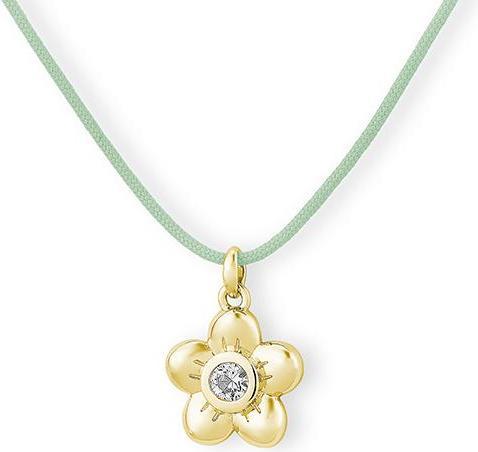 Breuning Collier - E.Safir Weiss (585, - Gold)
